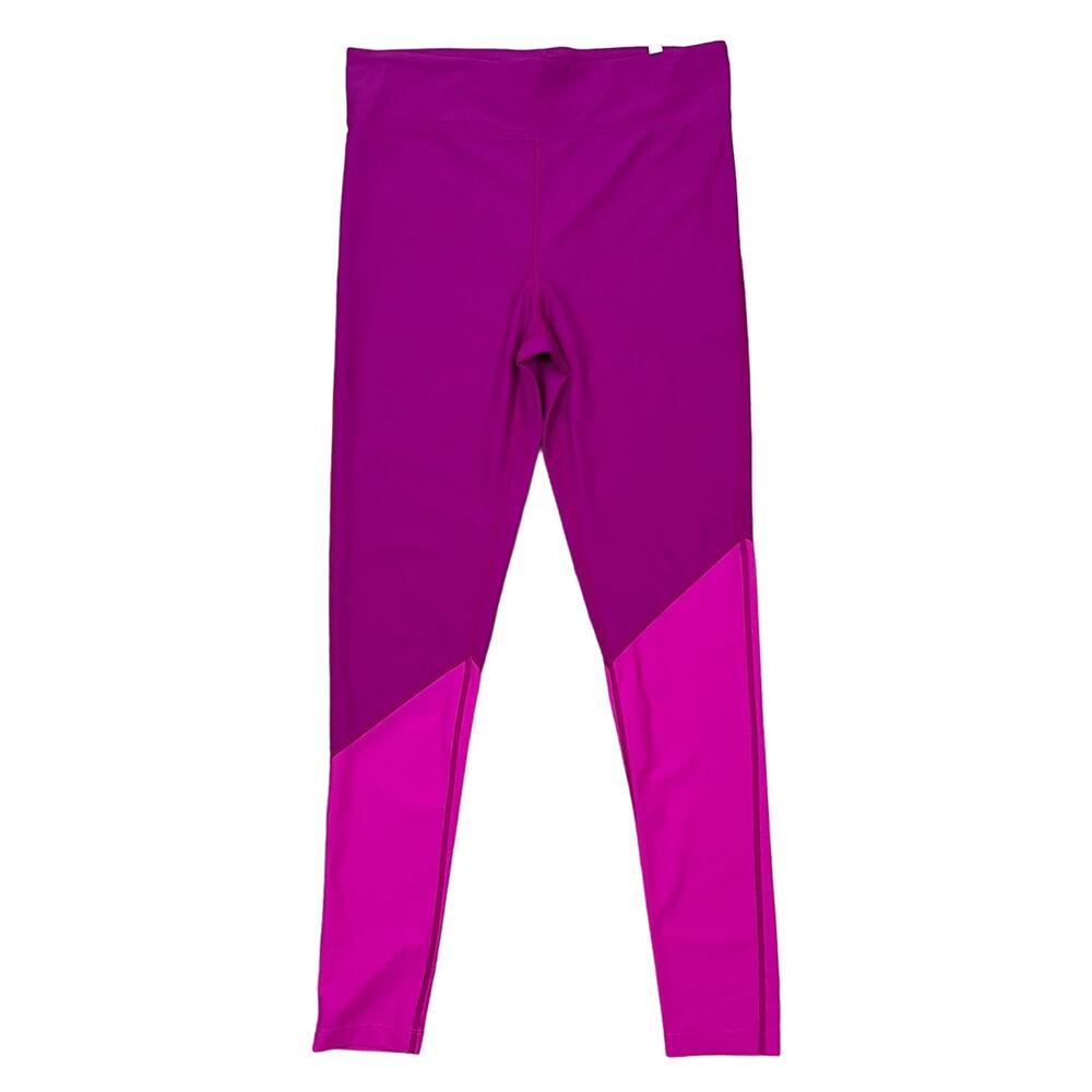 🔥 Summersalt High Waisted Workout Leggings Colorblock Fuchsia Pink Size XS